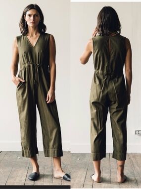 Ali Golden Slit-Back Jumper Olive , Small